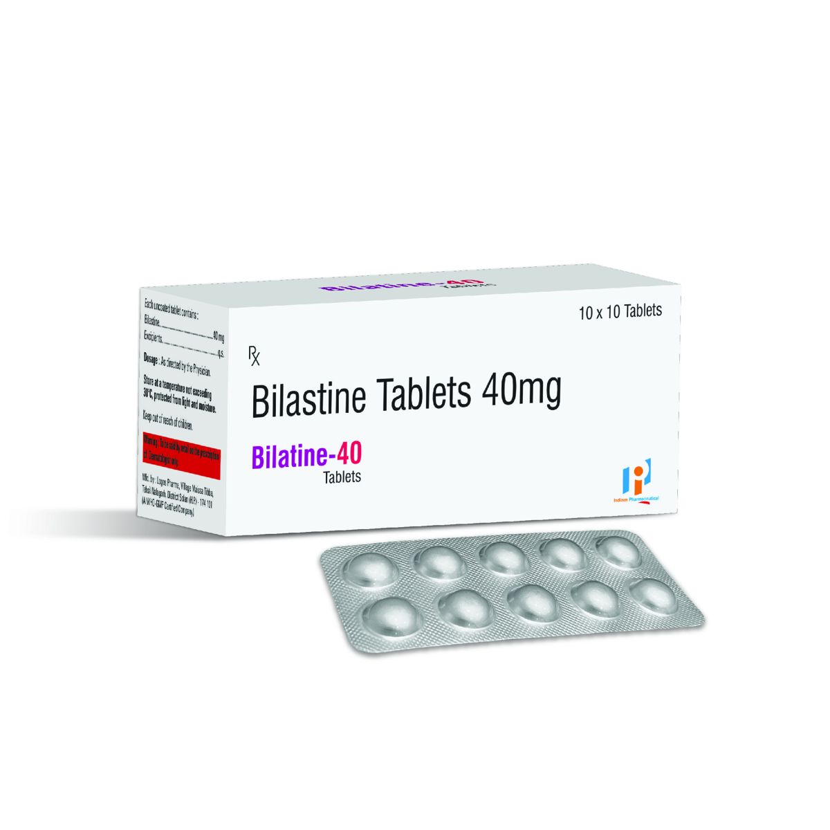 BILATINE 40 MG TAB