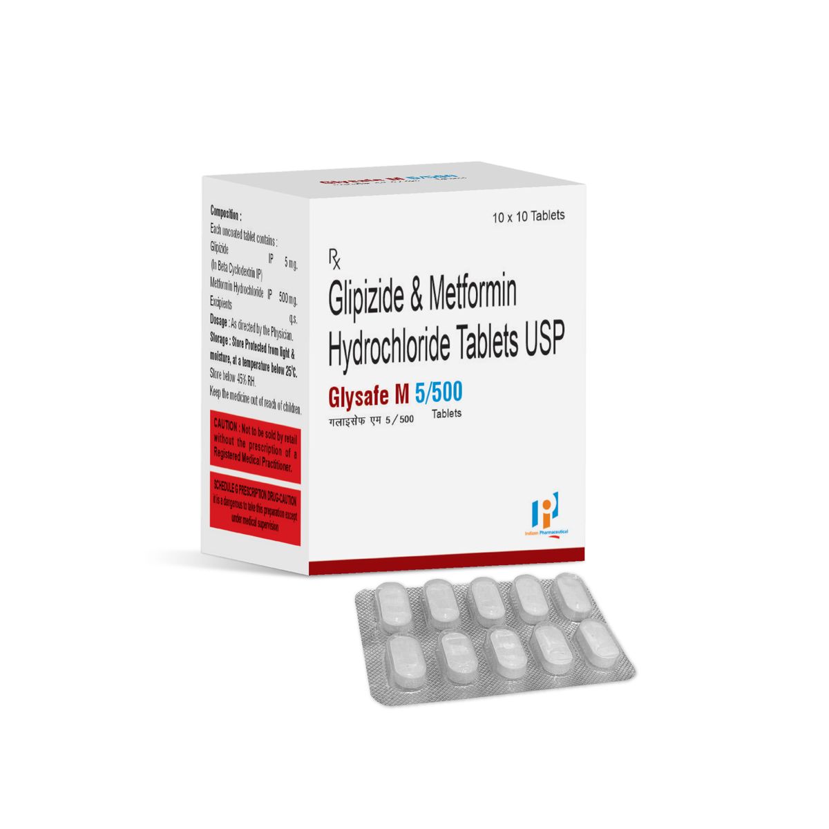 GLYSAFE-M 5/500 TABLET
