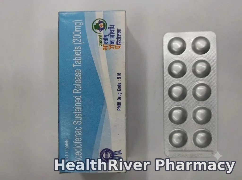 ACECLOFENAC SUSTAINED RELEASE TABLETS 200MG