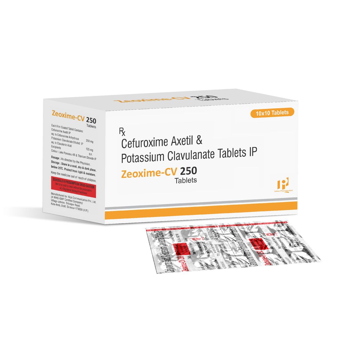 ZEOXIME-CV 250 TABLETS